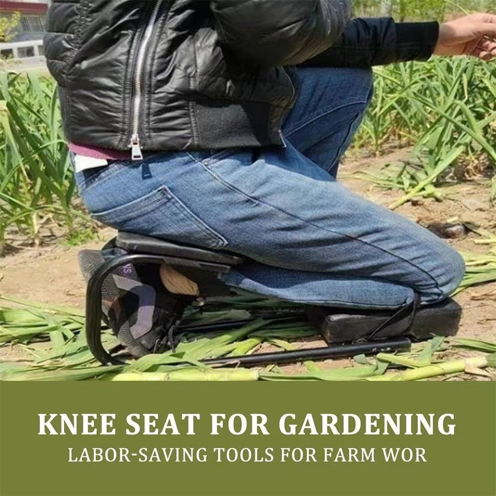 Lazy garlic picker, garlic kneeling pad, agricultural work artifact, work bench, mobile kneeling to relieve knee pressure, garden kneeling