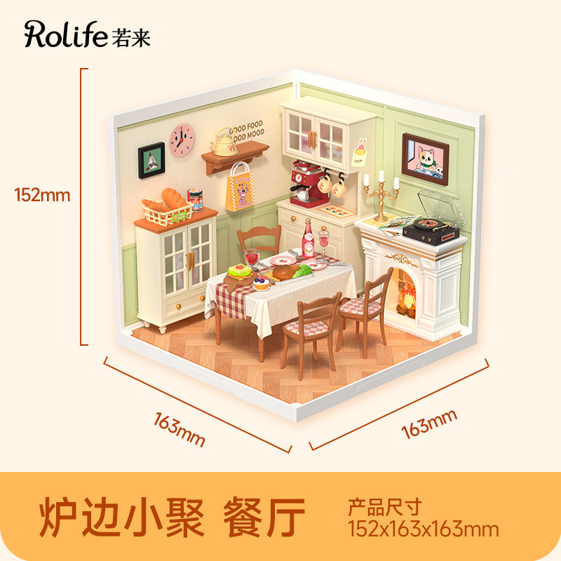 If you come to the Super World Store DIY House Model Building Block Toys Three-dimensional Puzzle Children's Educational Toy Gift