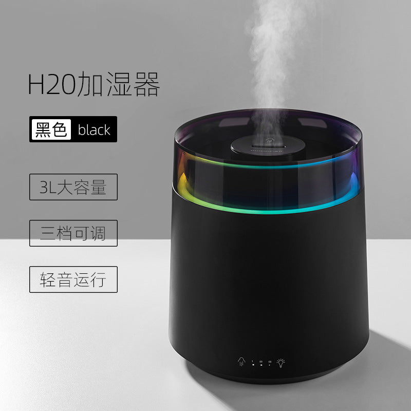 New home humidifier atmosphere light large fog volume home humidifier large capacity 3L office aromatherapy humidifier