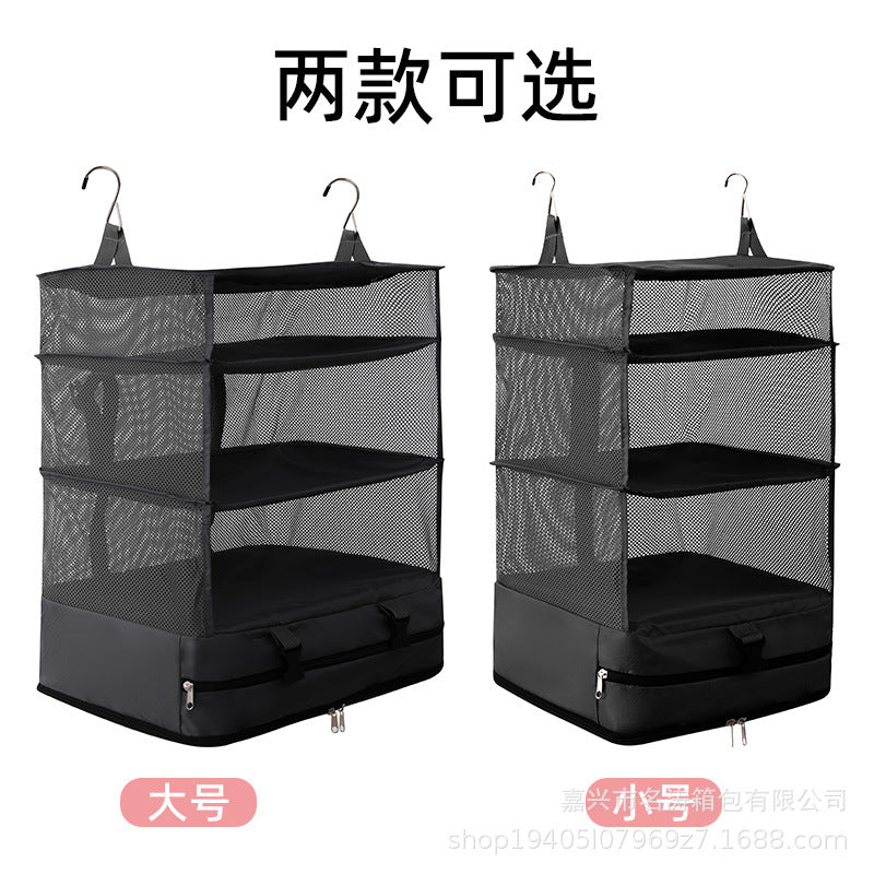 Clothes clothing ins sundries storage bag three-layer hanging bag book hanging bag storage bag bag source manufacturer