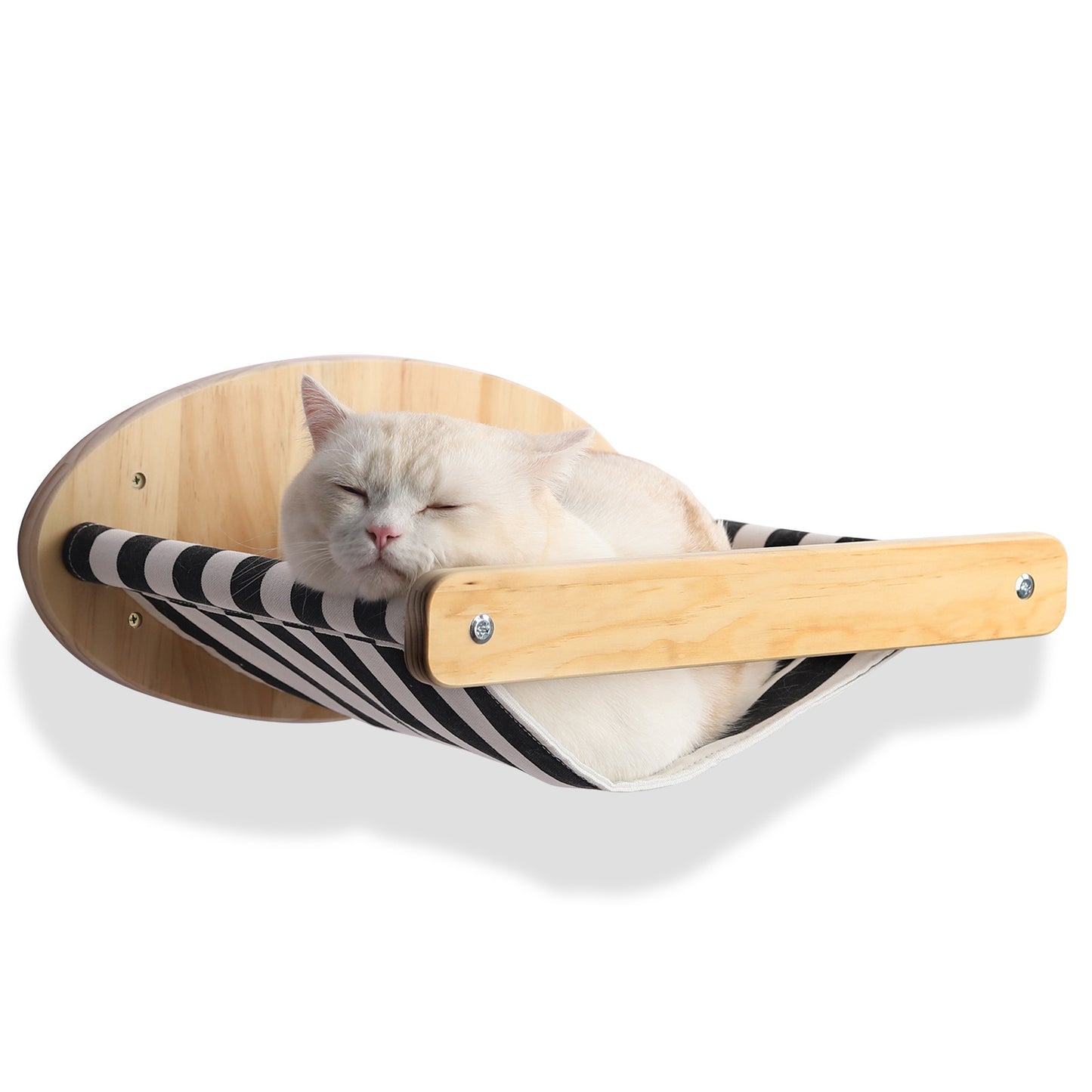 Factory direct sale wall-mounted cat bed solid wood wall-mounted sisal column cat scratching post toy jumping platform claw sharpening cat scratching board