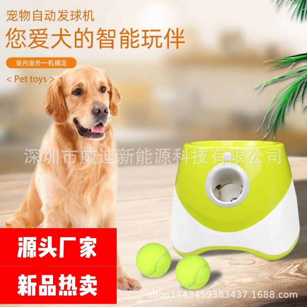 Manufacturer Dog Pet Toys Products Ball Tossing Machine Pet Automatic Ball Tossing Machine Indoor and Outdoor Tennis Ball Tossing Machine