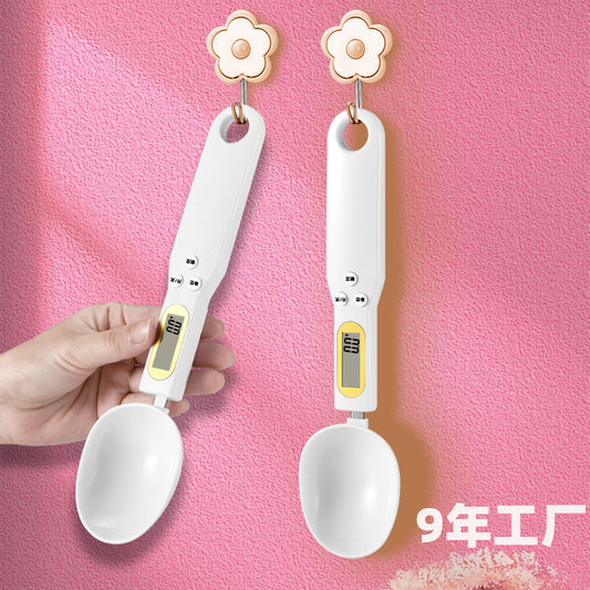 Electronic measuring spoon scale household small mini electronic scale weighing spoon scale manual ingredient scale food white gram scale