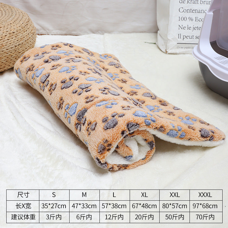 Winter pet mat cat bed four seasons universal warm flannel dog bed dog blanket cat mat pet bed wholesale