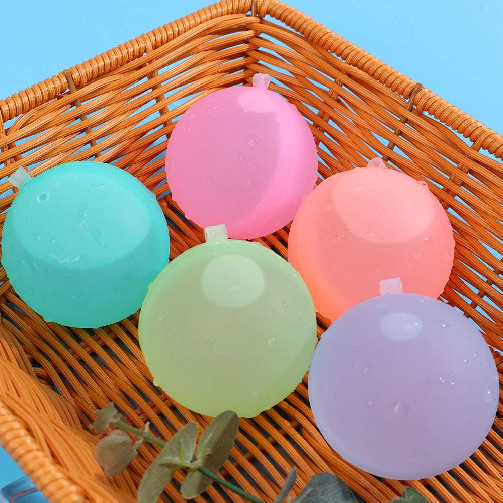 Children's silicone toy magnetic water ball quick water filling balloon summer water injector water fight outdoor silicone water ball