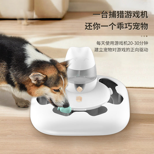 Home pet play partner predator toy cat and dog amuse pet food supplement machine rechargeable predator toy