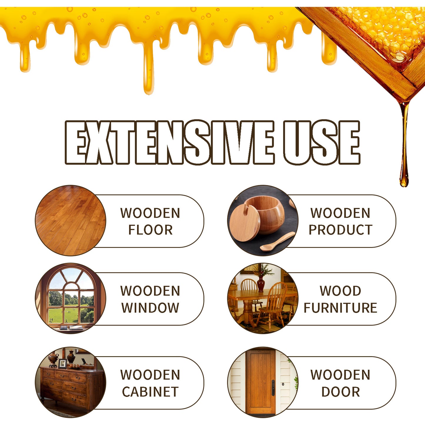 OUHOE Furniture Beeswax Spray Furniture Floor Care Polishing Waterproof Anti-dry Crack Scratch Renovation Care Wax