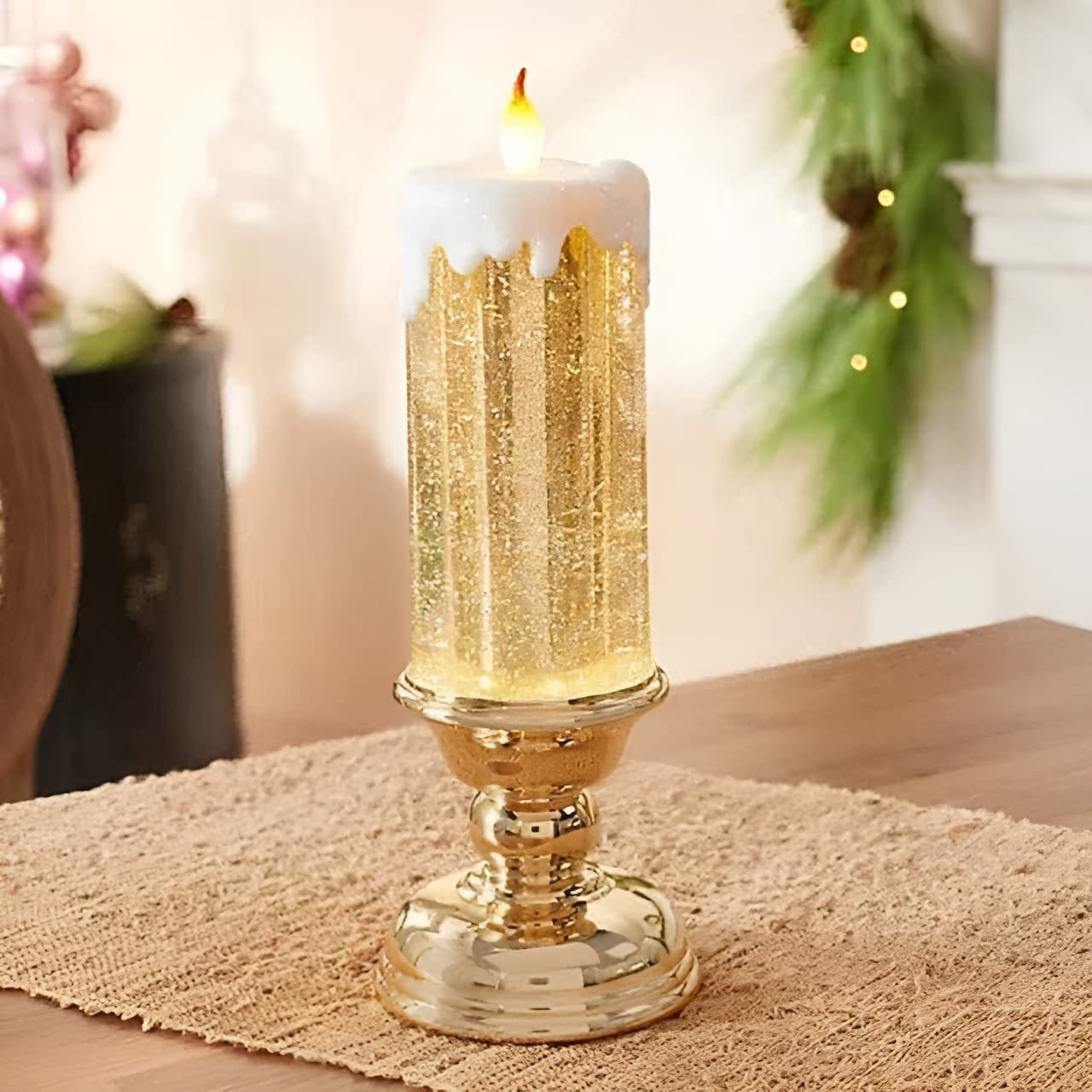 Christmas scene decoration candle lights simulation flame candle Christmas decoration Christmas Candles