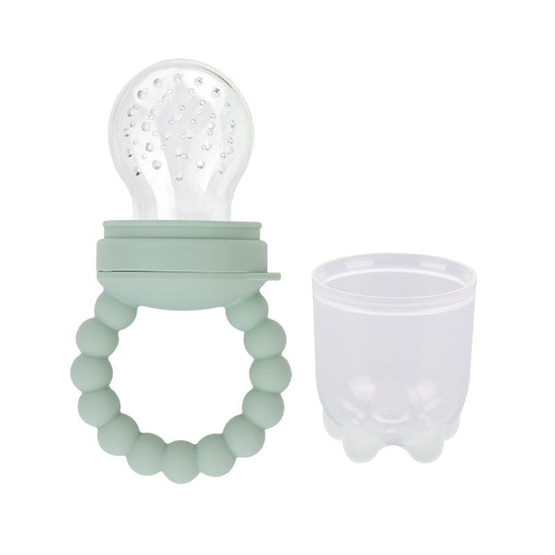 Cross-border hot-selling baby fruit food supplement artifact food grade silicone fruit and vegetable bite baby pacifier teether wholesale