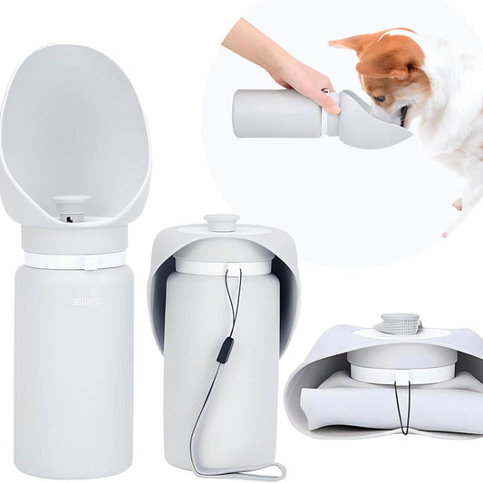 Cross-border hot selling folding dog and cat drinking water out of the dog walking kettle outdoor pet drinking fountain water feeding dog out of water cup