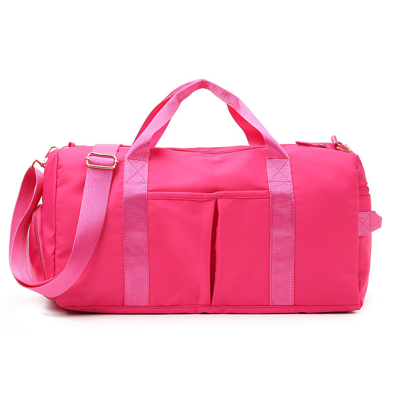 lulu same style fitness bag, wet and dry separation, large capacity yoga bag, cross-border fashion trend, lightweight sports travel bag