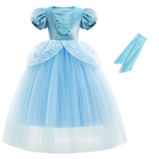 Halloween Cinderella new tutu skirt Cinderella children's clothing cotton dress skirt Princess Aisha a generation