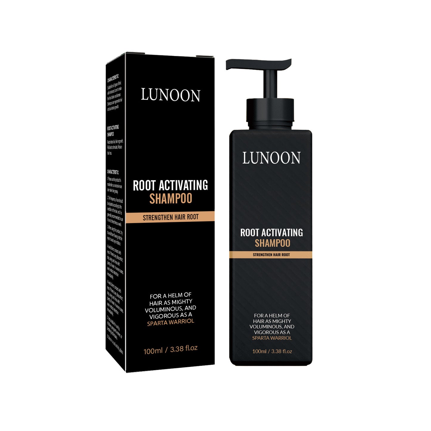 LUNOON Thick Hair Shampoo Nourishes Hair Roots, Prevents Hair Loss, Makes Hair Thick, Soft, Strong and Repairs Hair