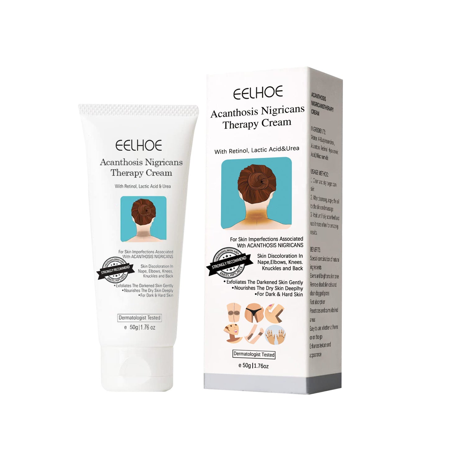 EELHOE Black Acanthosis Repair Cream Armpit Arm Knee Joint Black Moisturizing Whitening Repair Body Care Cream