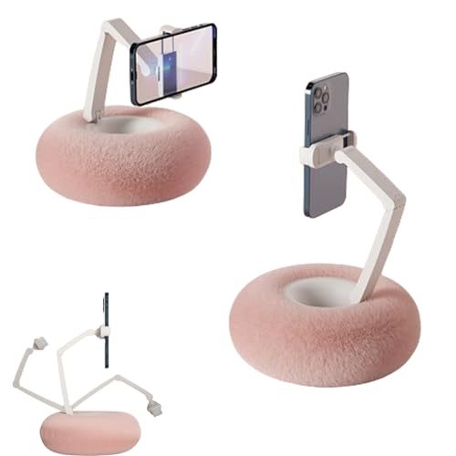 Cross-border furry bowl Kindle mobile phone universal adjustable rotating bracket tablet pillow mobile phone holder