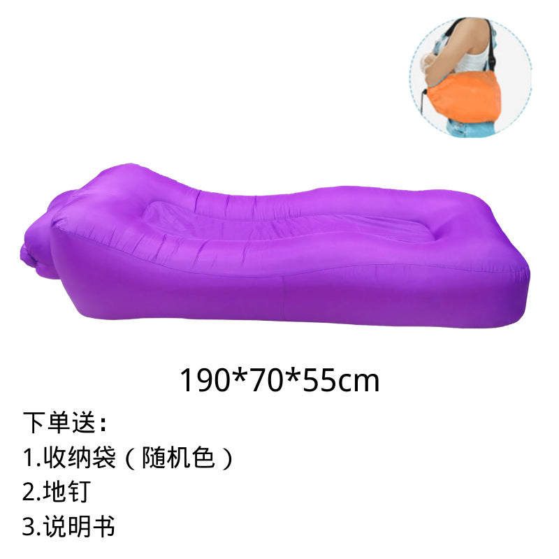 Shenzhen factory 2022 hot-selling amphibious lazy inflatable bed outdoor camping fast inflatable sofa