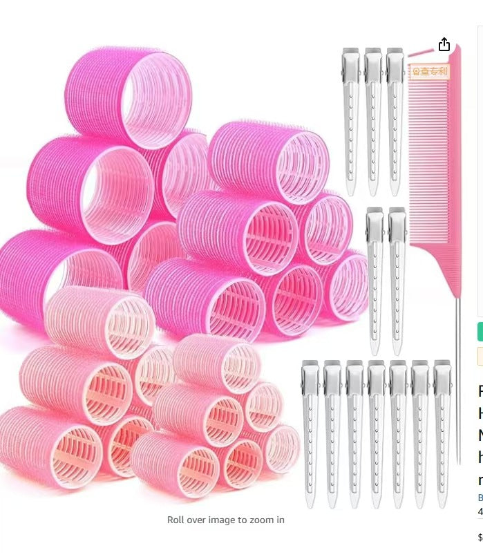 Amazon cross-border air bangs curling iron cross-border lazy curling artifact full nylon eight-character hair curling iron