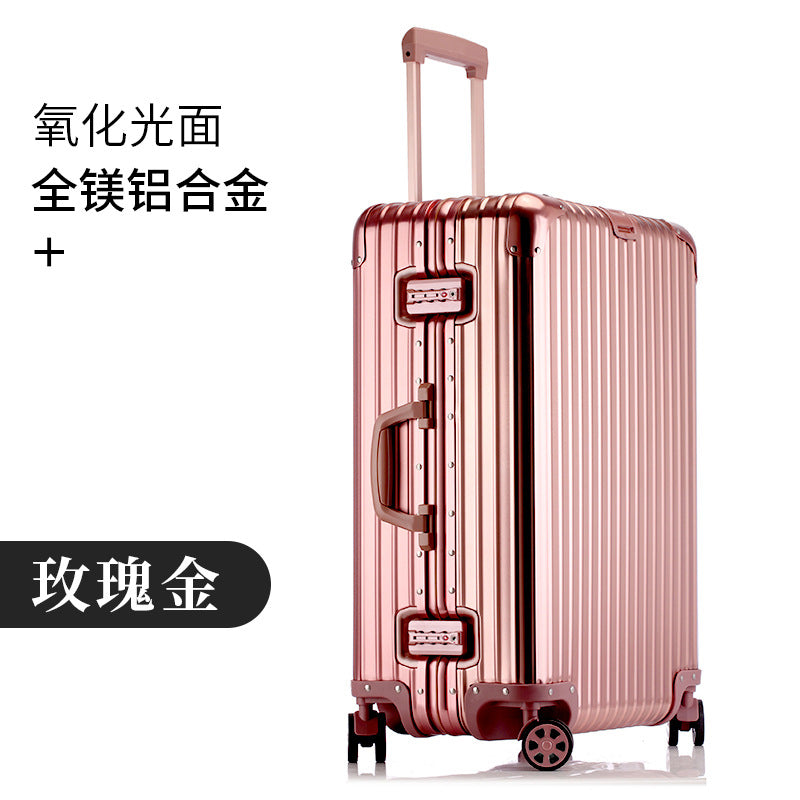 All-aluminum magnesium suitcase aluminum frame trolley suitcase password box 20 inch cabin suitcase 24 high value one piece drop shi