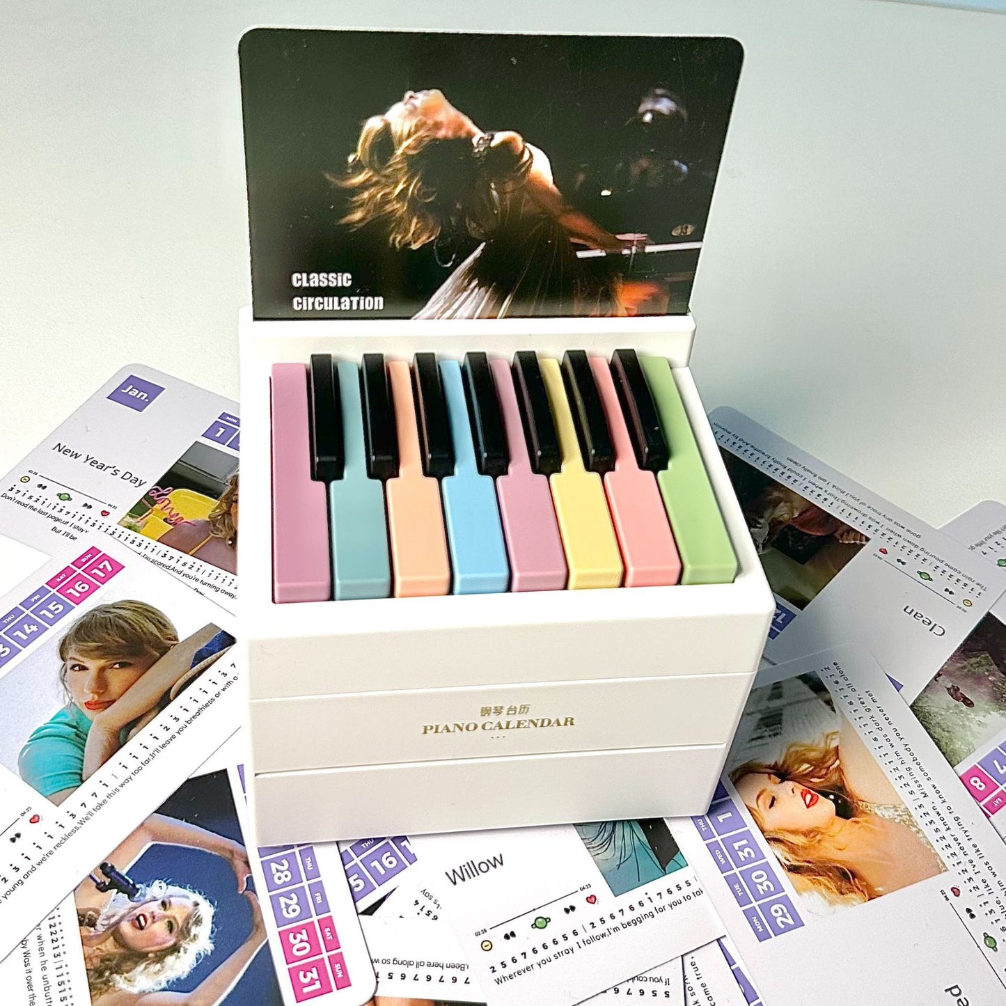 2025 new Taylor playable piano calendar calendar 52 songs piano music Taylor cross-border supply