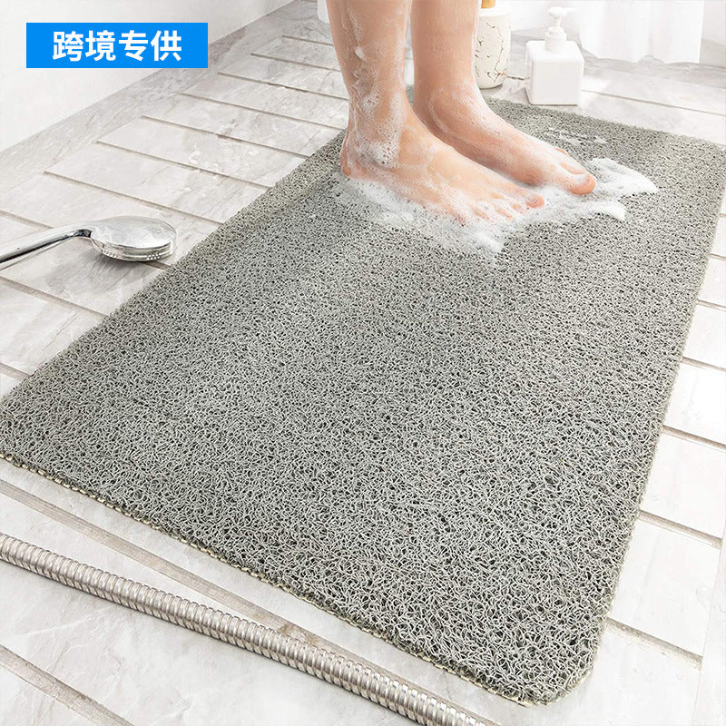 Cross-border Amazon bathroom non-slip mat shower room bath step foot mat silk ring toilet toilet waterproof floor mat