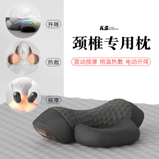 Cervical pillow for protecting the vertebrae while sleeping, special massage for the spine, non-traction heating compress, repairing cylindrical cervical pillow