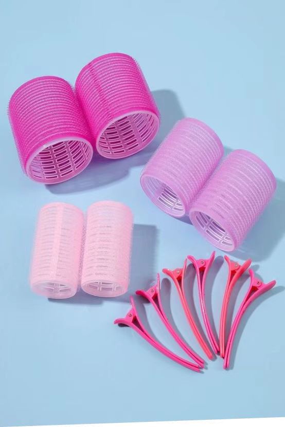 Amazon cross-border air bangs curling iron cross-border lazy curling artifact full nylon eight-character hair curling iron