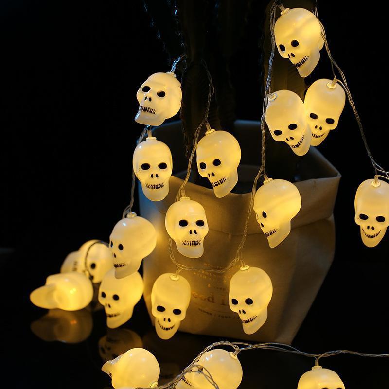 Halloween pumpkin light string festive atmosphere decoration skull small light string bar shopping mall event scene layout light string