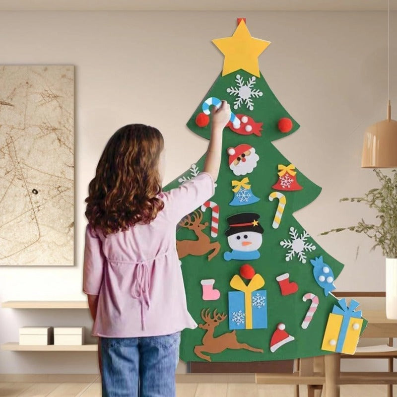 Ready-to-ship felt Christmas tree Non-woven Christmas felt decoration pendant 3D stereo mini Christmas tree