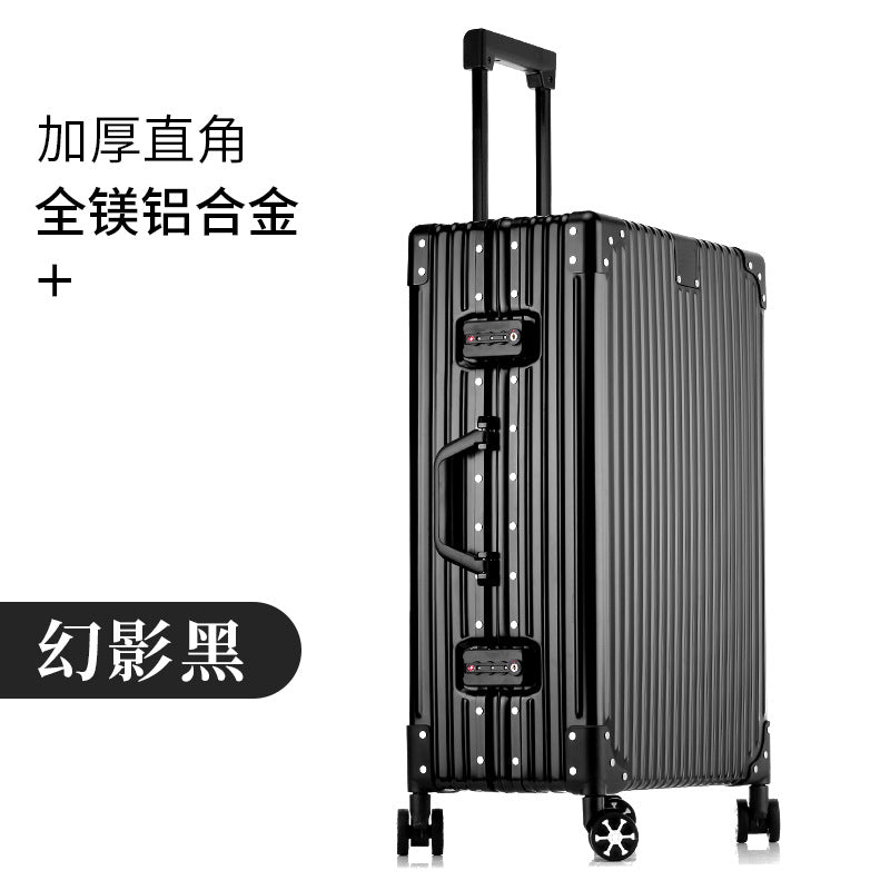 All-aluminum magnesium suitcase aluminum frame trolley suitcase password box 20 inch cabin suitcase 24 high value one piece drop shi