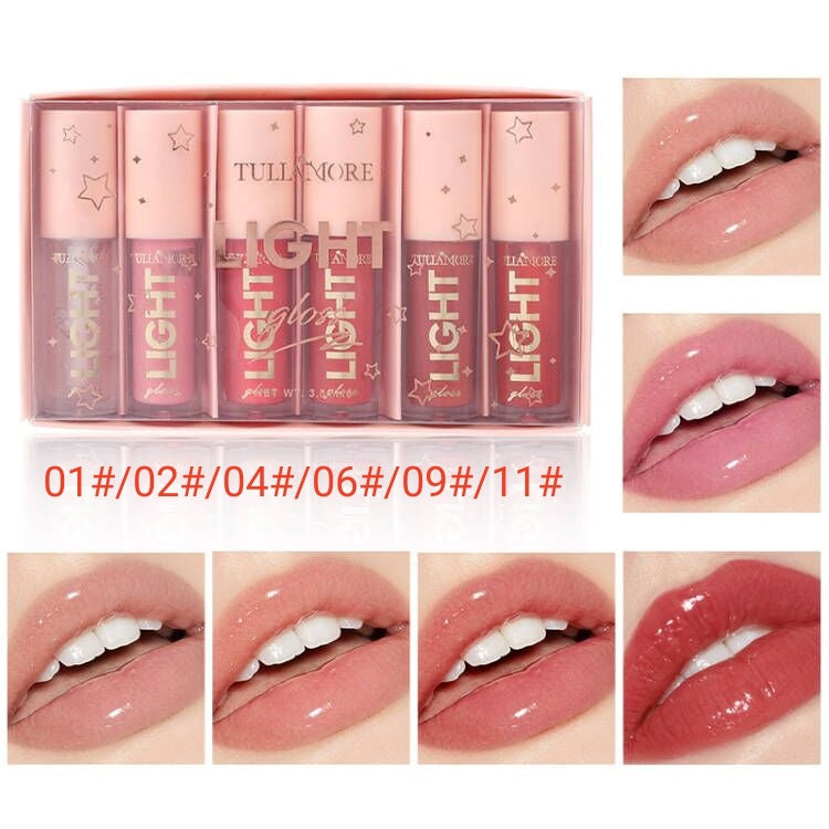 Amazon's best seller moisturizing candy lip glaze mirror pearlescent nude lip gloss 12 color lip gloss oil