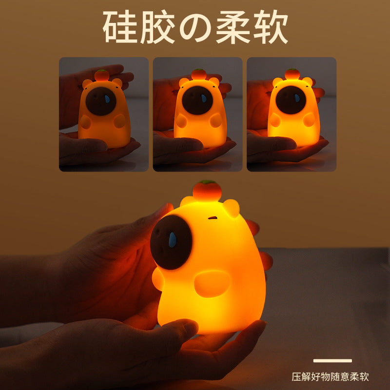 Capybara night light guinea pig capybara night light snot bear night light bedside atmosphere light pat pat sleeping light