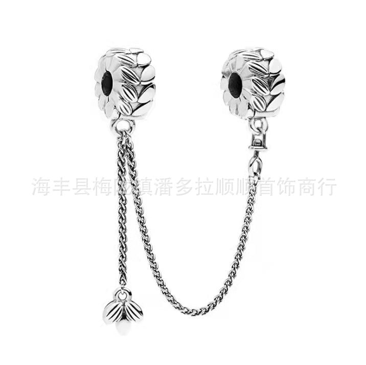 Panjia beads sterling silver S925 blue starry sky pendant pumpkin car dream catcher ocean heart beaded beads pendant