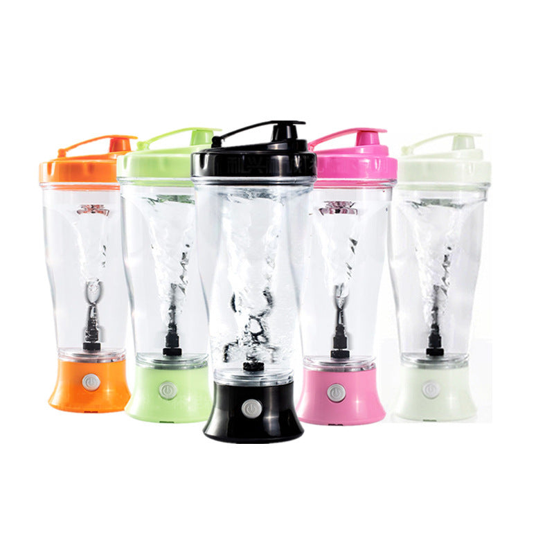 Printed automatic stirring cup coffee cup sports water cup fitness portable milkshake electric shake cup lazy handy cup