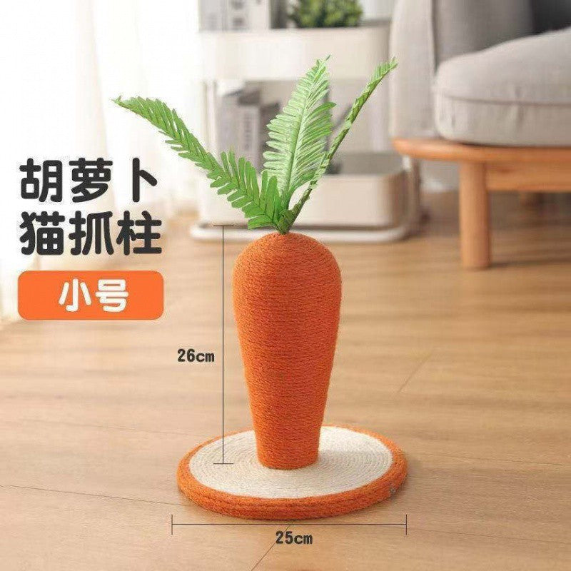 Carrot cat scratching board sisal cat scratching post pet cat climbing frame cat toy supplies claw scratching Amazon model