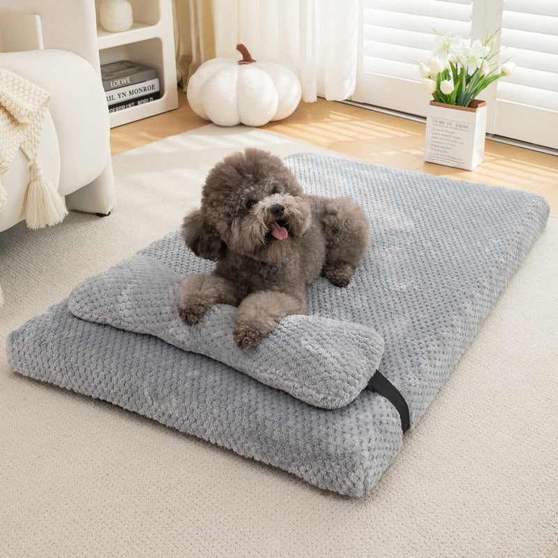 New cat bed dog bed pet mat dog mat pineapple winter warm pet mat dog bed comfortable pet bed mat