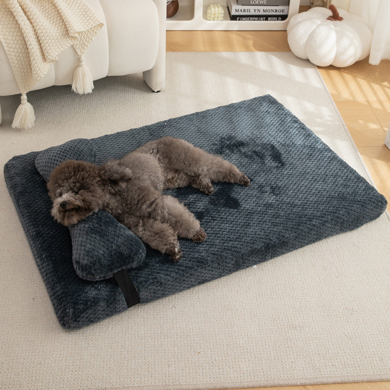 New cat bed dog bed pet mat dog mat pineapple winter warm pet mat dog bed comfortable pet bed mat