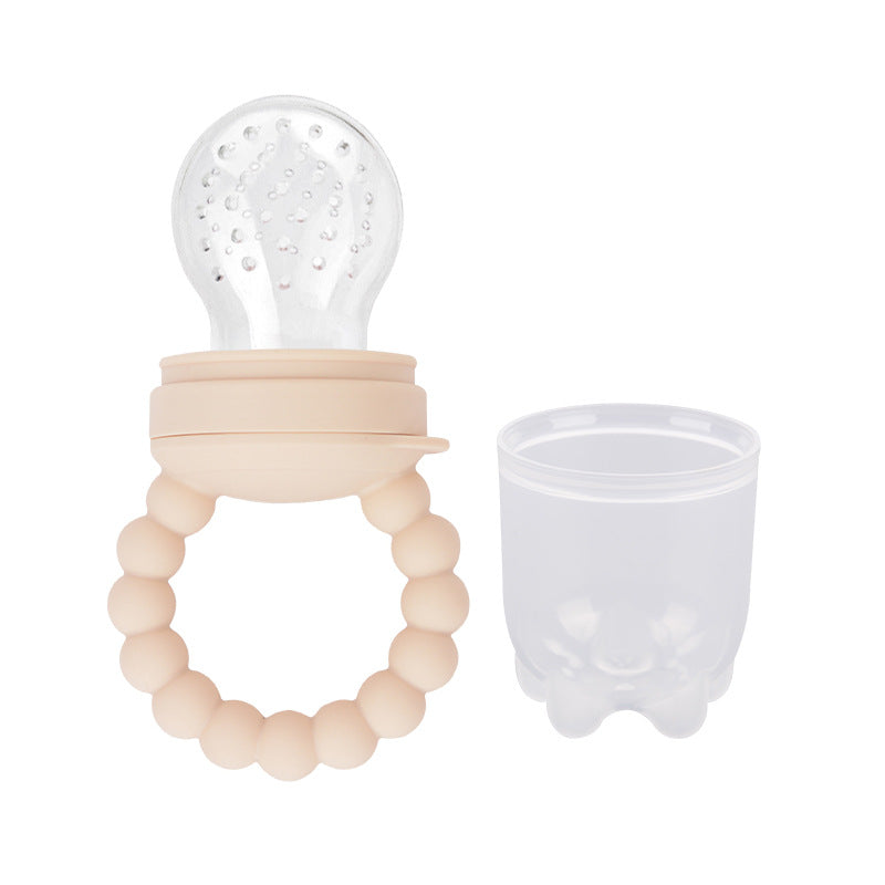 Cross-border hot-selling baby fruit food supplement artifact food grade silicone fruit and vegetable bite baby pacifier teether wholesale