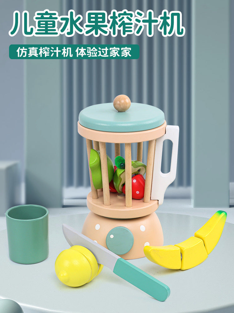 Children's simulation house tea set dessert set kindergarten playground role play early education wooden toys