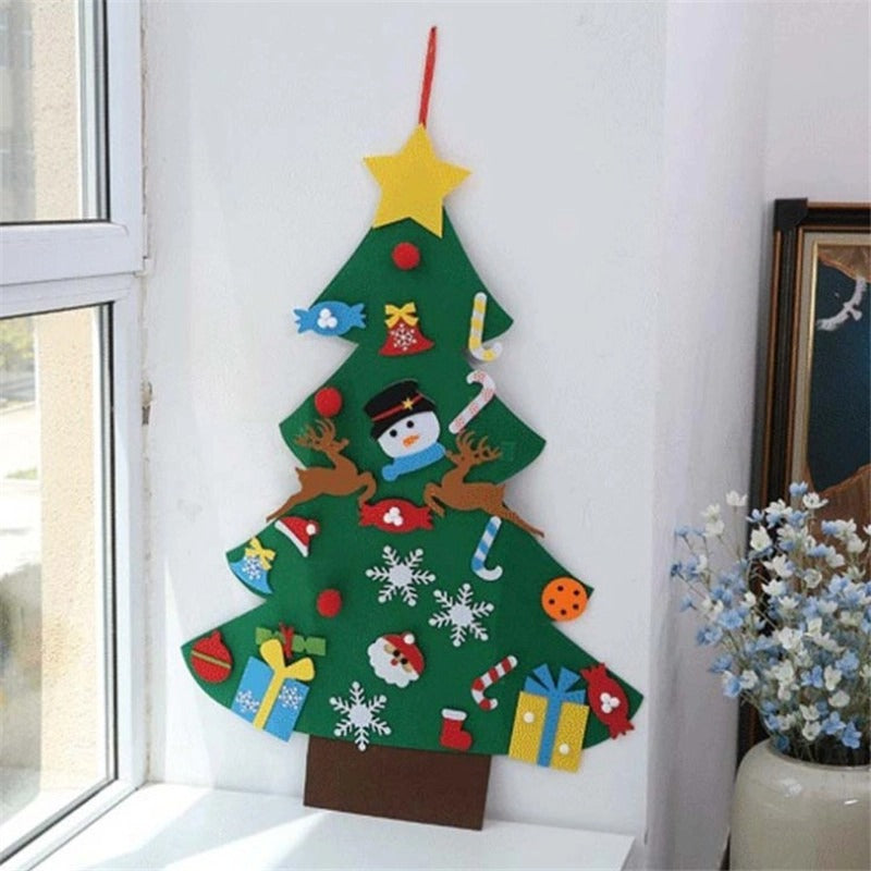 Ready-to-ship felt Christmas tree Non-woven Christmas felt decoration pendant 3D stereo mini Christmas tree