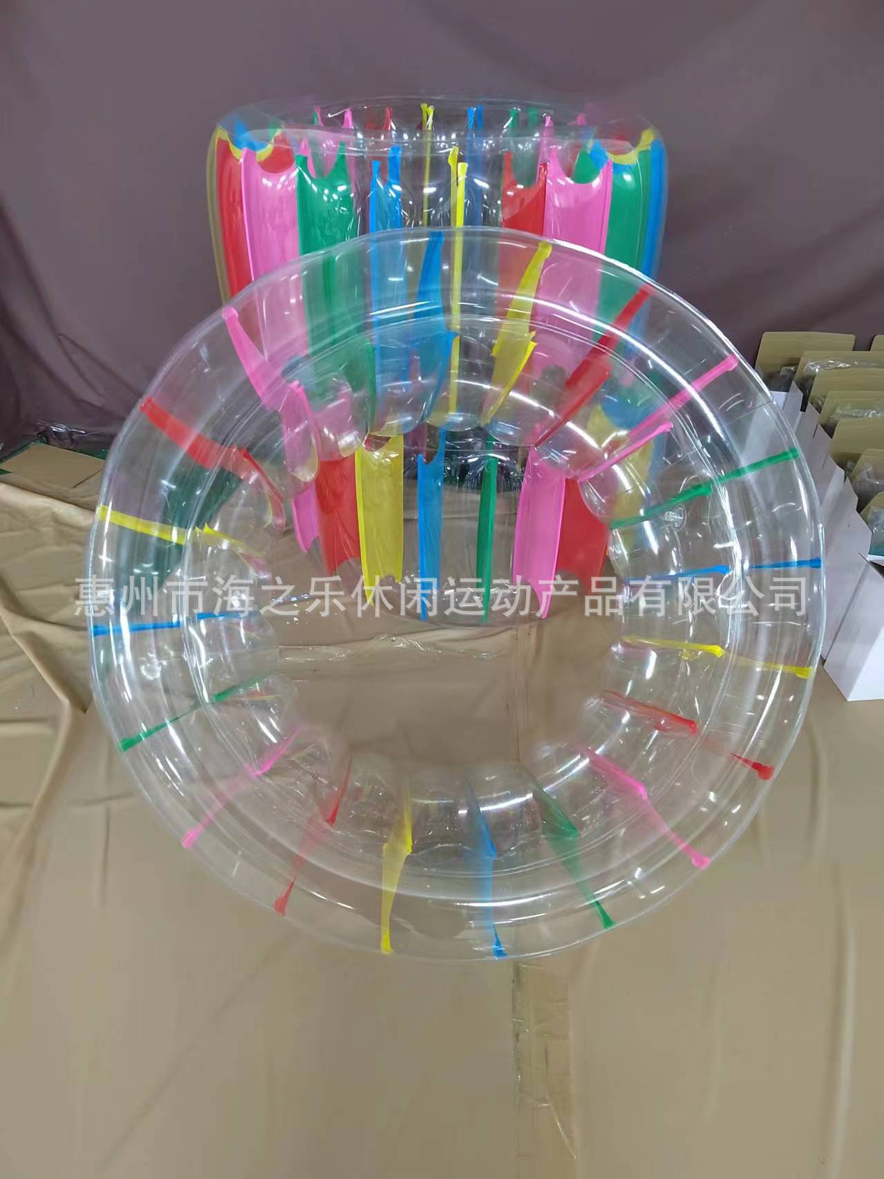 Manufacturers spot color PVC inflatable roller ball grass water parent-child interactive toy children crawling roller