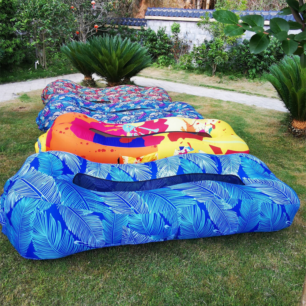 Shenzhen factory 2022 hot-selling amphibious lazy inflatable bed outdoor camping fast inflatable sofa