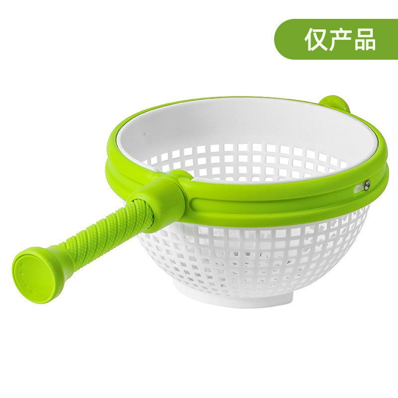 Salad dehydrator rotating centrifugal force vegetable spinner fruit creative spinner kitchen vegetable sink drain basket