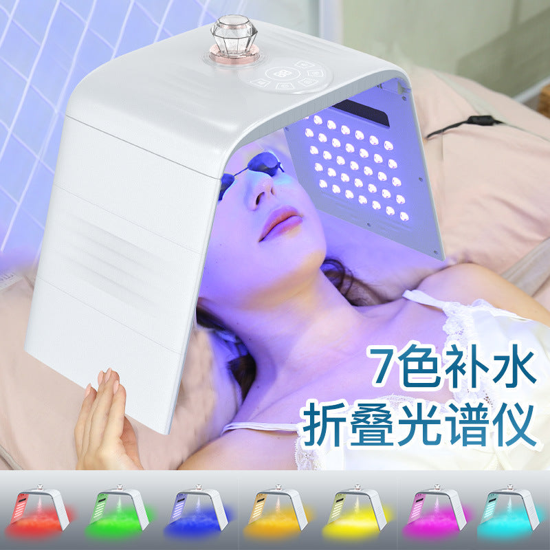 Cross-border spray spectrometer beauty instrument red and blue light beauty instrument large row of lights mask beauty salon home photon rejuvena