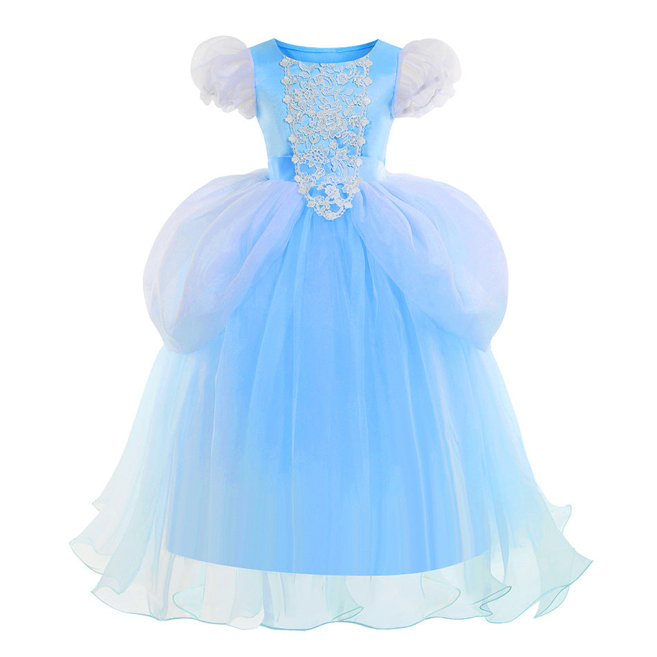 Halloween Cinderella new tutu skirt Cinderella children's clothing cotton dress skirt Princess Aisha a generation