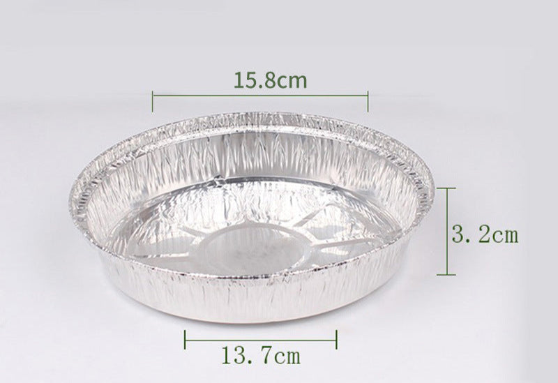 Tin Foil Box Air Fryer Tin Foil Bowl Wholesale Round Square Disposable Aluminum Foil Bowl Oven BBQ Tin Foil Plate