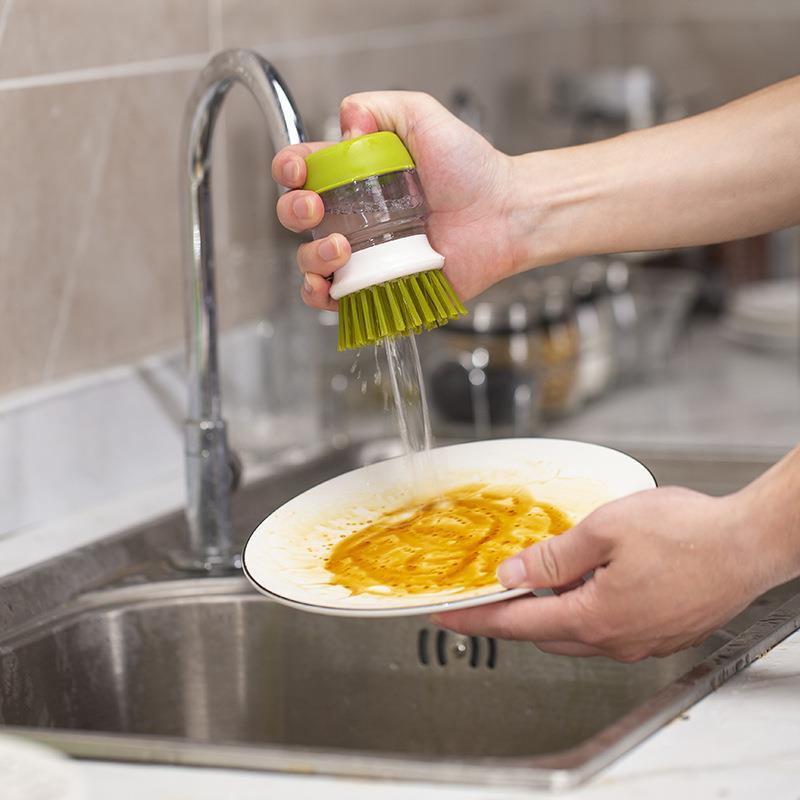 Pot brush artifact kitchen pot cleaning brush collection lazy household decontamination and descaling dishwashing non-stick oil pot brush