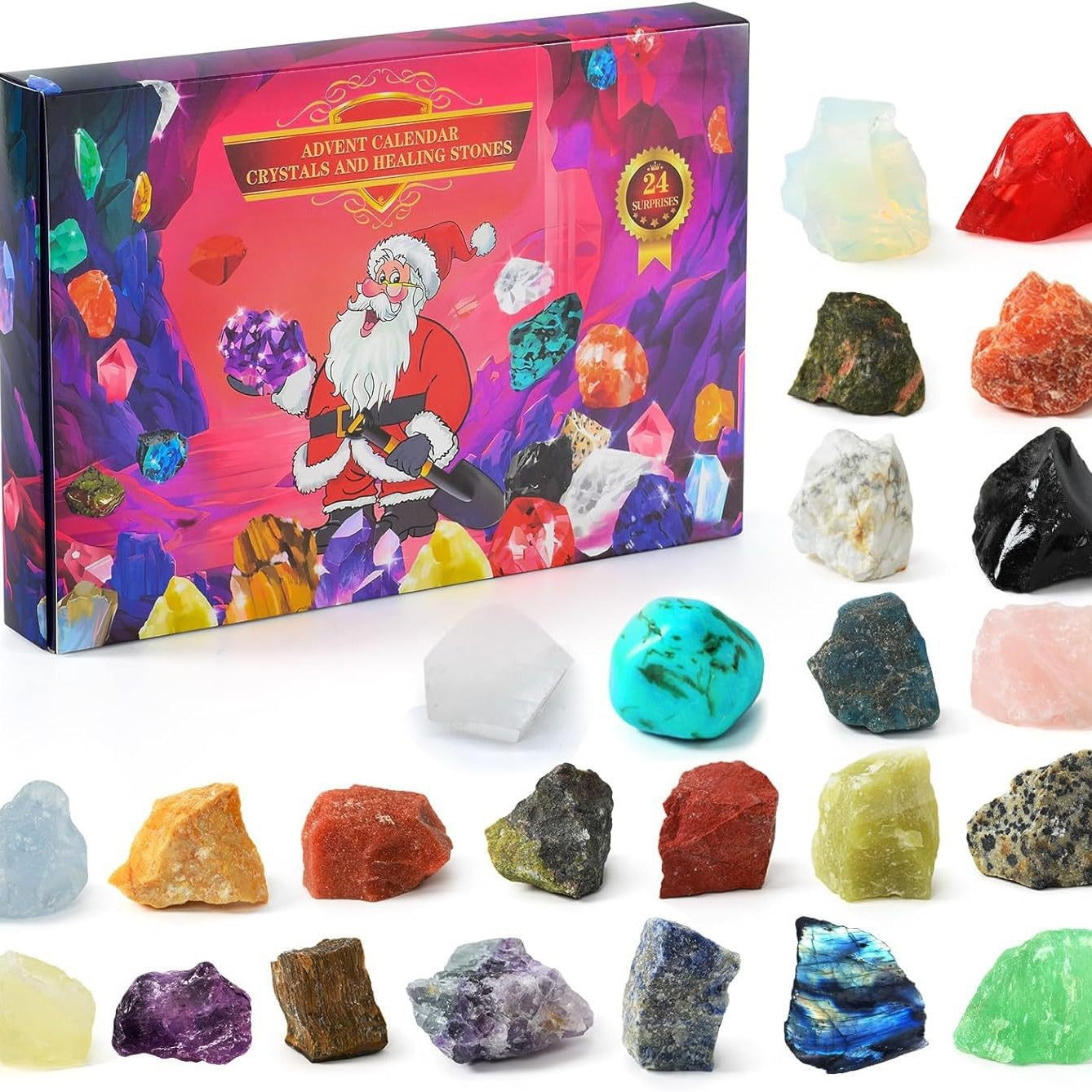 Cross-border Christmas stone blind box children's exploration of the mysterious stone journey decoration ornaments stone ornaments art