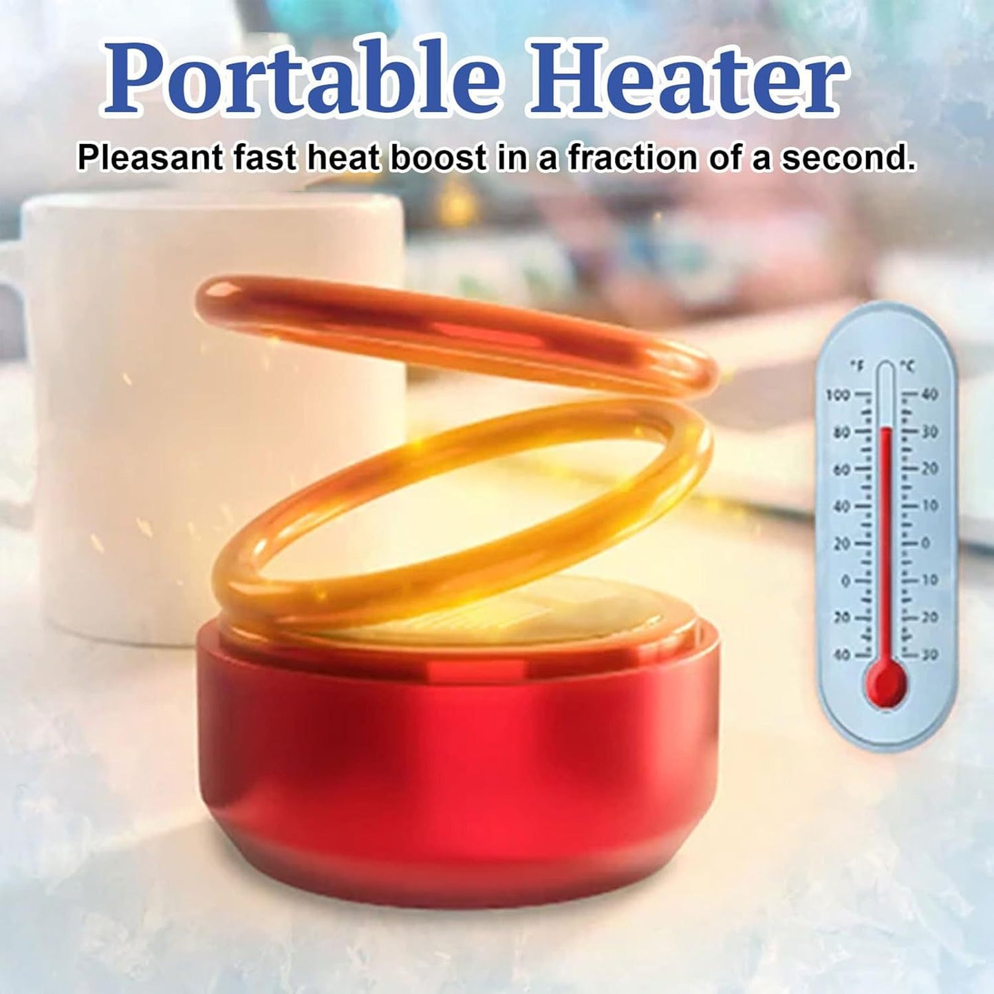 Portable dynamic molecular heater Car window snow, ice and fog removal convenient heater