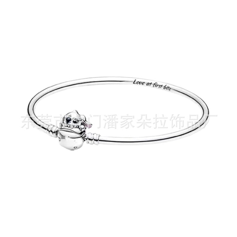 Panjia white copper S925 silver-plated Harry Potter bracelet diy accessories beaded pendant fashion personality bracelet