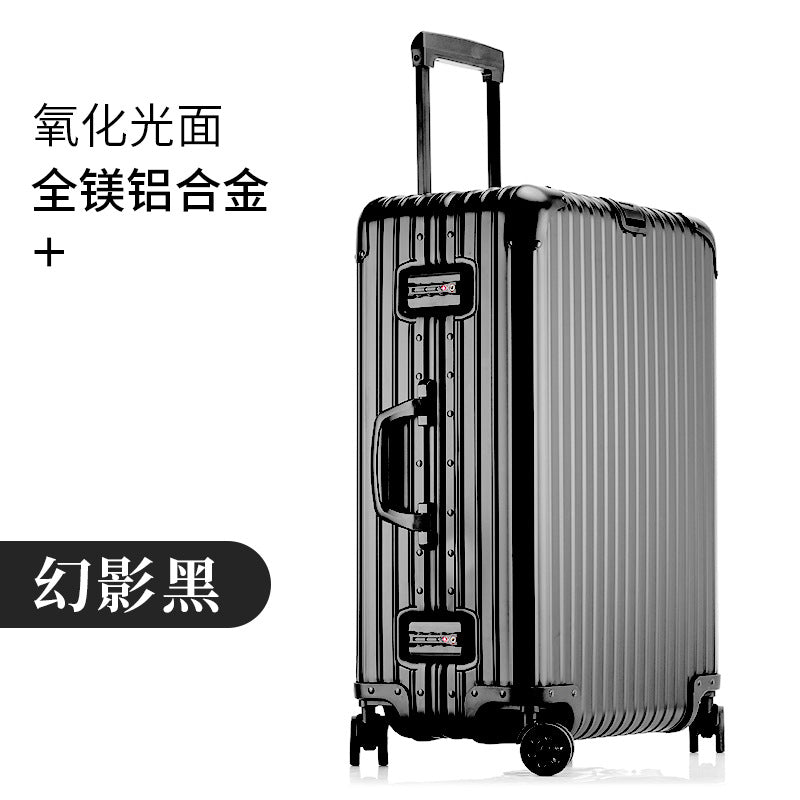 All-aluminum magnesium suitcase aluminum frame trolley suitcase password box 20 inch cabin suitcase 24 high value one piece drop shi